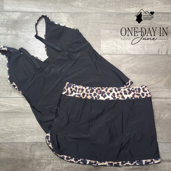 Adisputent Skirted Tankini Swimsuit Size L - Picture 7 of 7